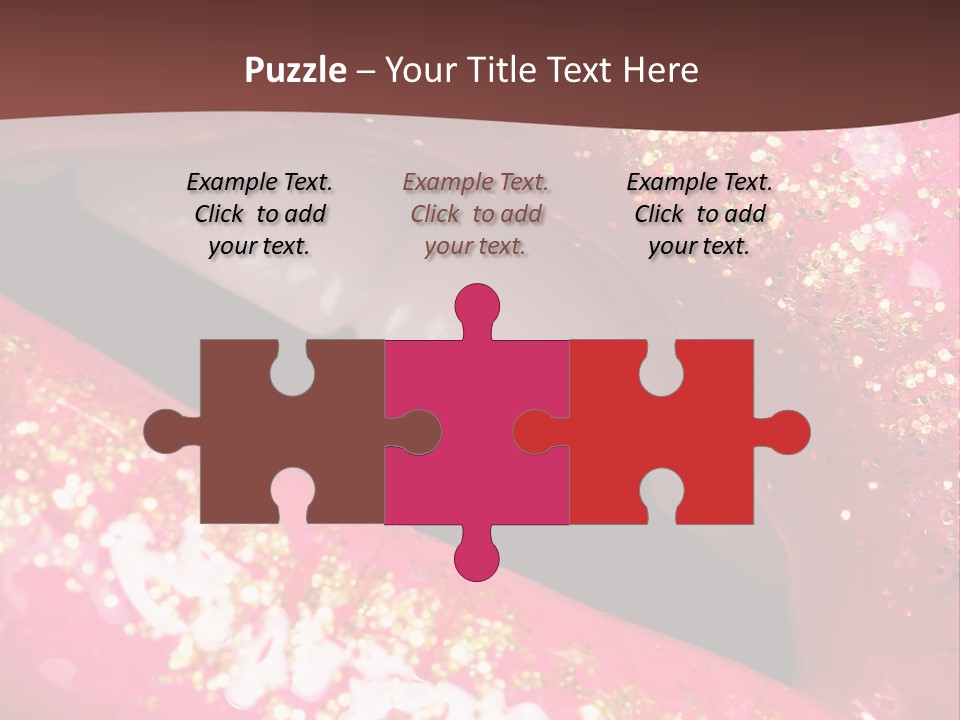 Closeup Lipgloss Mouth PowerPoint Template