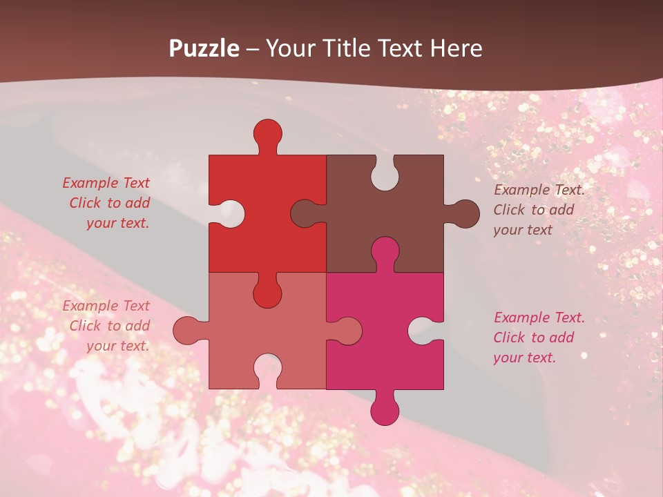 Closeup Lipgloss Mouth PowerPoint Template