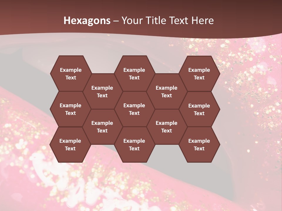 Closeup Lipgloss Mouth PowerPoint Template