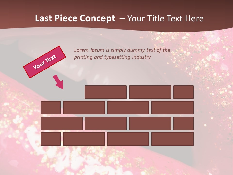 Closeup Lipgloss Mouth PowerPoint Template