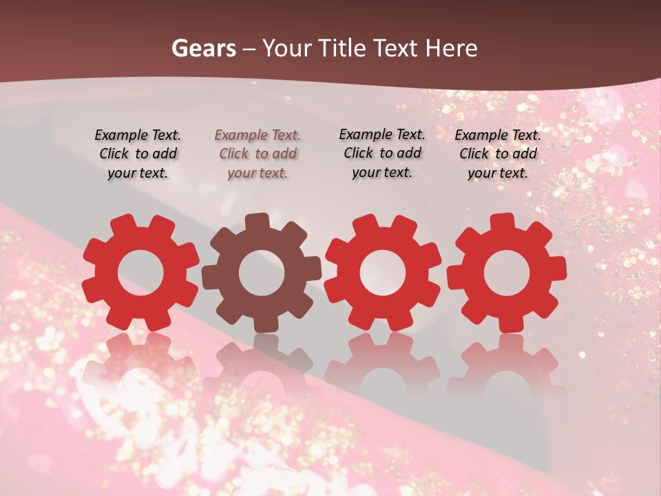 Closeup Lipgloss Mouth PowerPoint Template