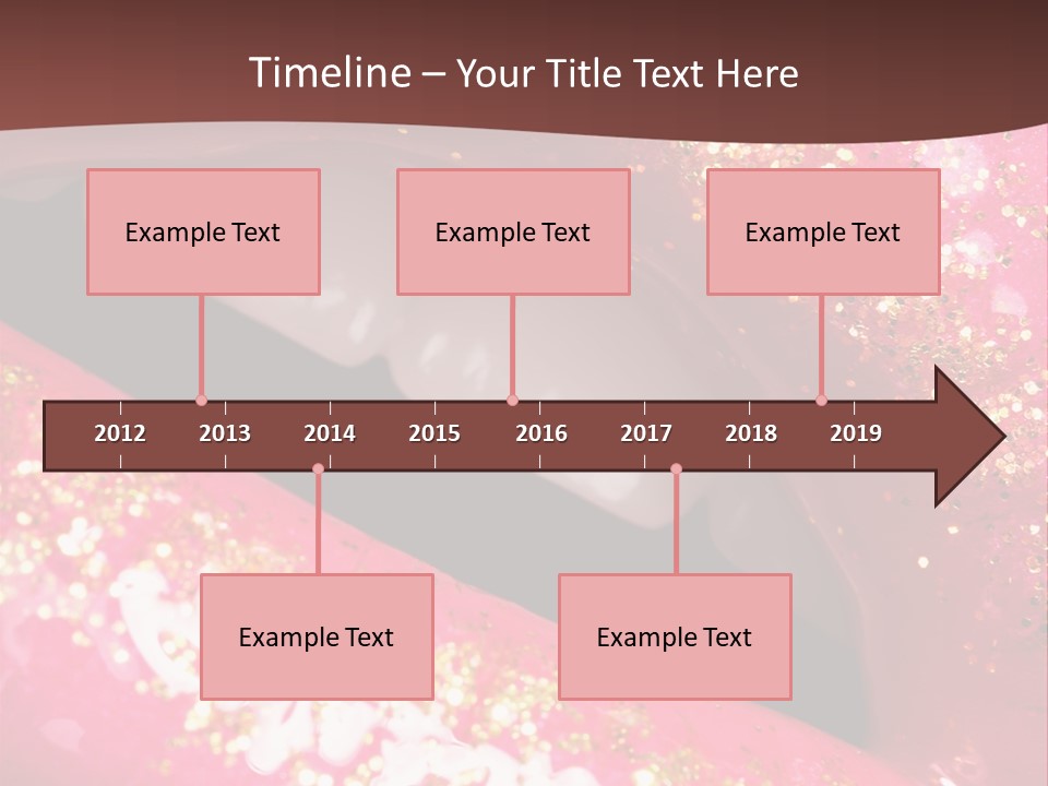 Closeup Lipgloss Mouth PowerPoint Template