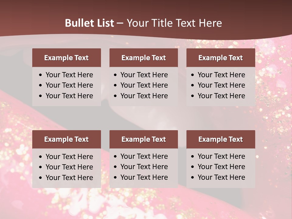 Closeup Lipgloss Mouth PowerPoint Template