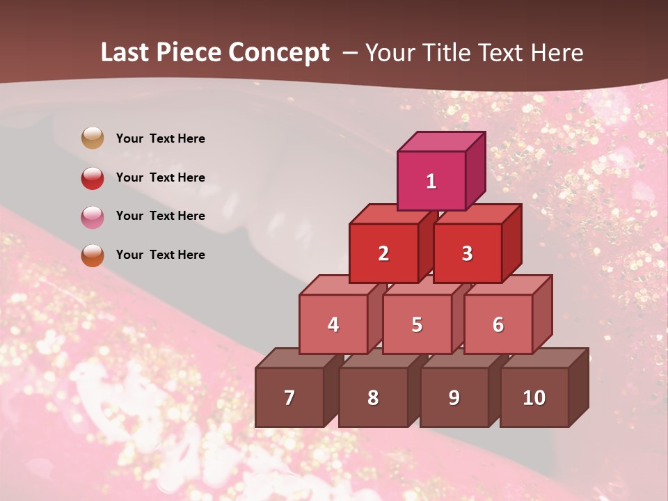 Closeup Lipgloss Mouth PowerPoint Template