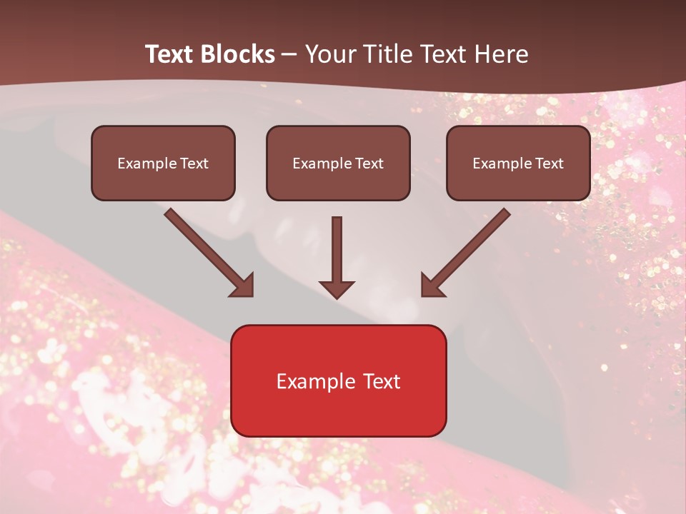 Closeup Lipgloss Mouth PowerPoint Template