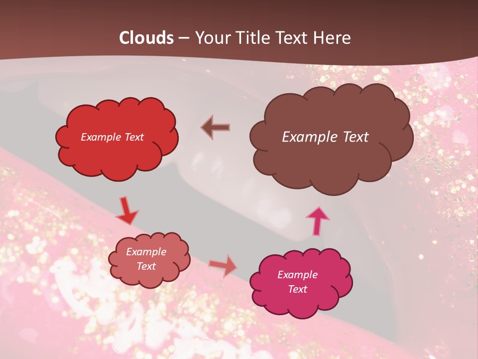 Closeup Lipgloss Mouth PowerPoint Template