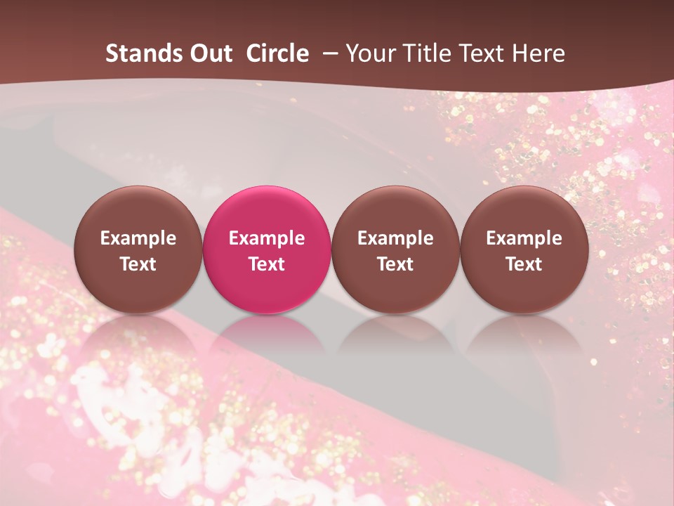 Closeup Lipgloss Mouth PowerPoint Template