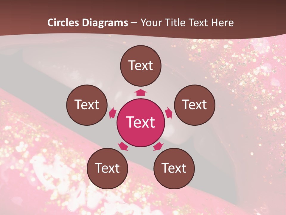 Closeup Lipgloss Mouth PowerPoint Template