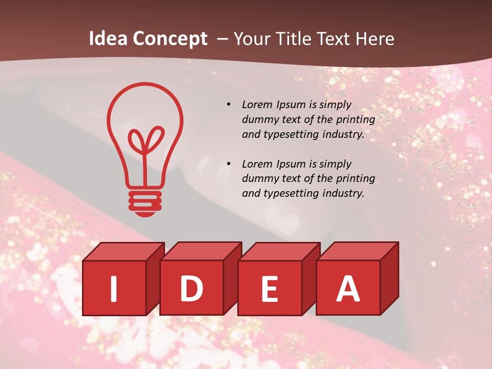 Closeup Lipgloss Mouth PowerPoint Template