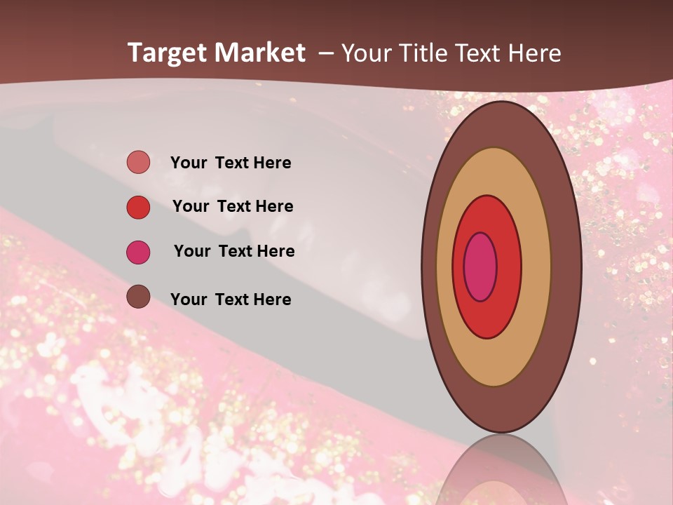 Closeup Lipgloss Mouth PowerPoint Template