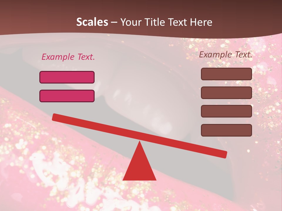 Closeup Lipgloss Mouth PowerPoint Template