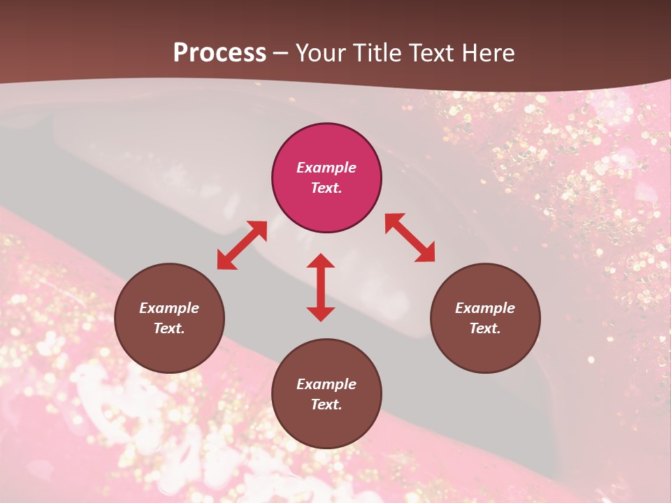 Closeup Lipgloss Mouth PowerPoint Template