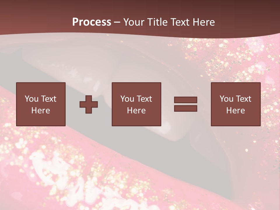 Closeup Lipgloss Mouth PowerPoint Template