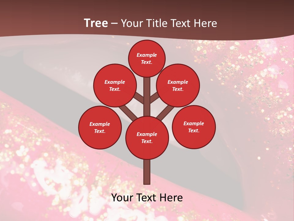 Closeup Lipgloss Mouth PowerPoint Template