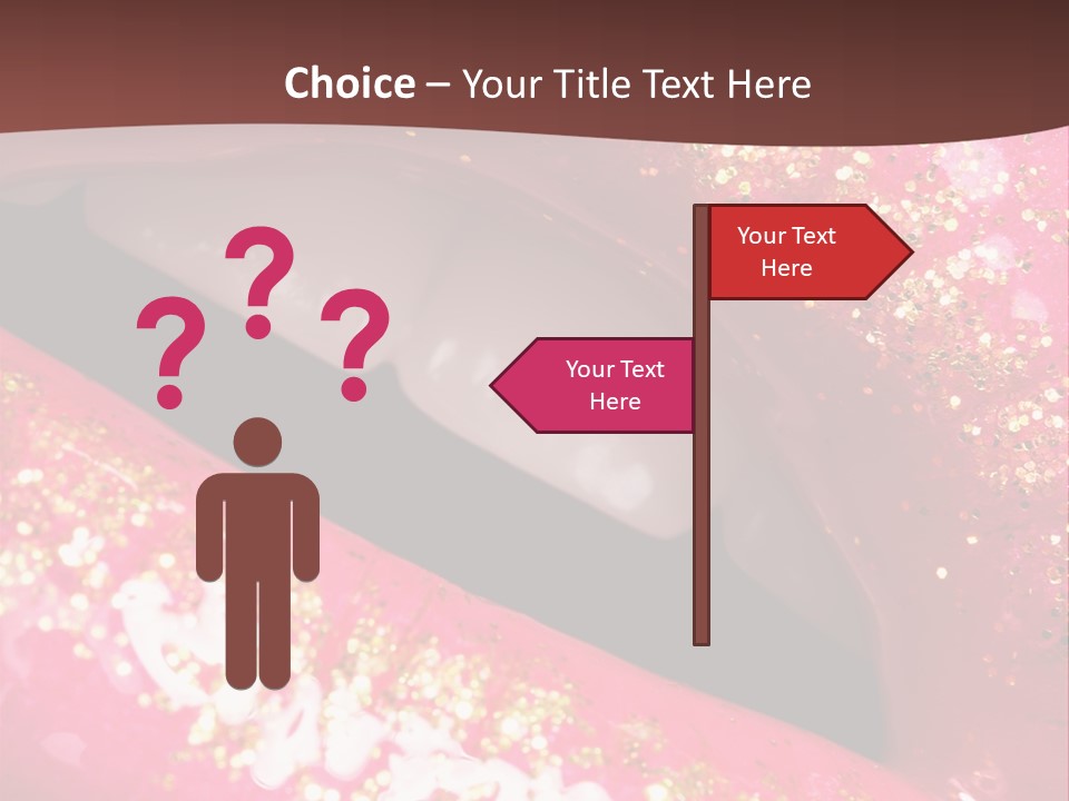 Closeup Lipgloss Mouth PowerPoint Template