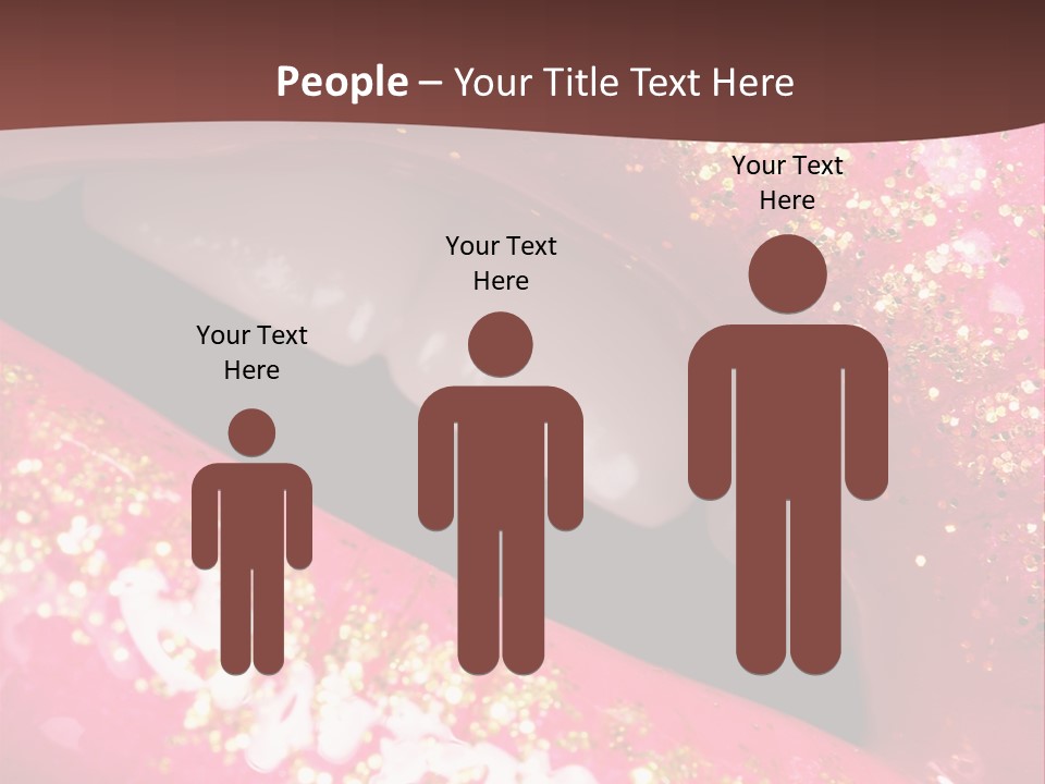 Closeup Lipgloss Mouth PowerPoint Template