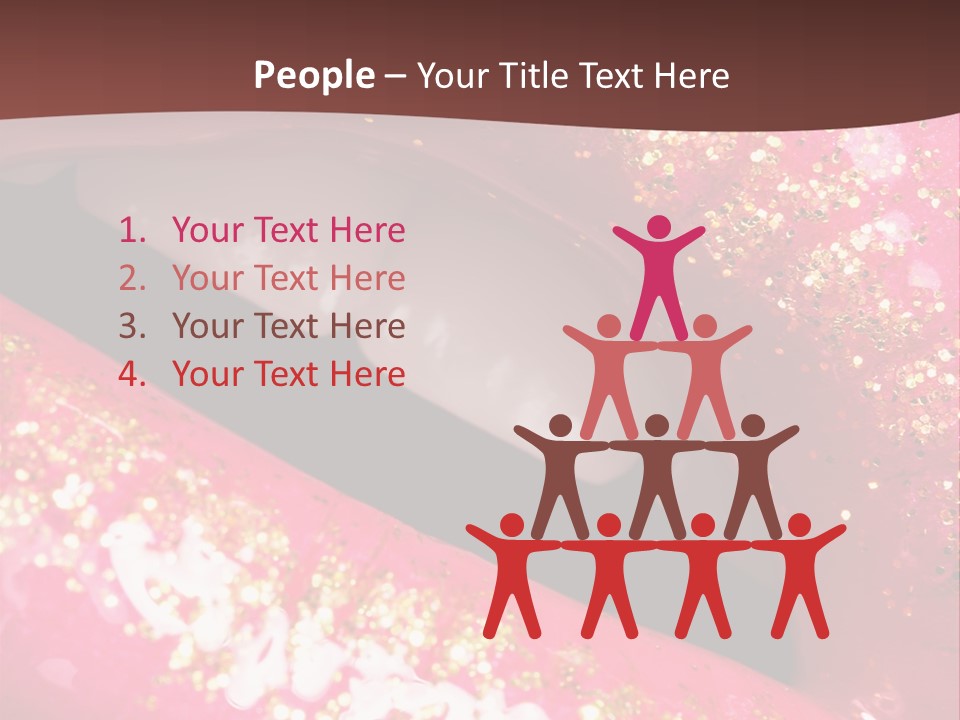 Closeup Lipgloss Mouth PowerPoint Template