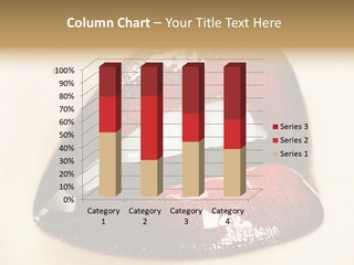 Mouth Model Make Up PowerPoint Template