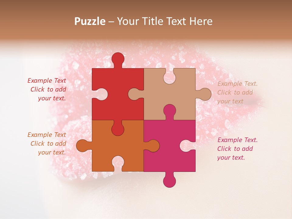 Women Happiness Crystals PowerPoint Template