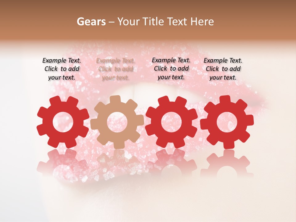 Women Happiness Crystals PowerPoint Template