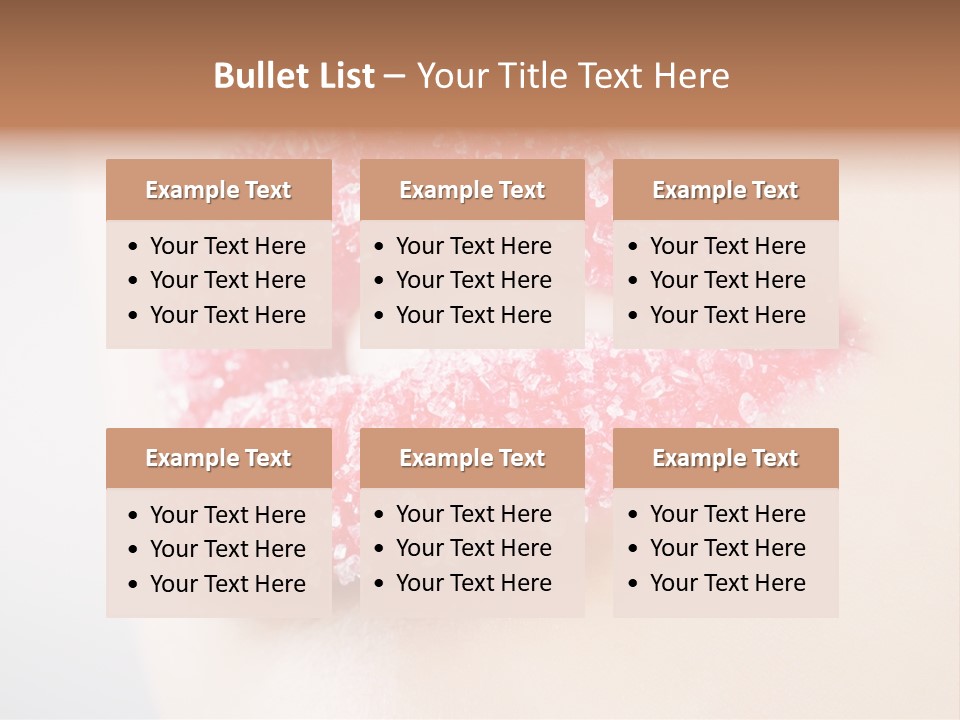 Women Happiness Crystals PowerPoint Template