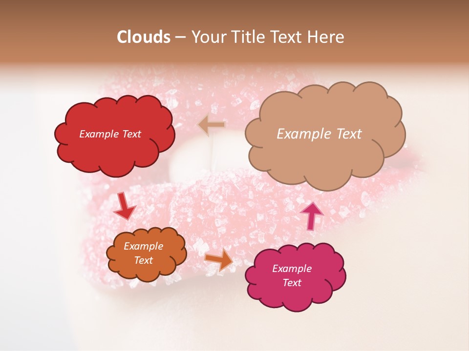 Women Happiness Crystals PowerPoint Template