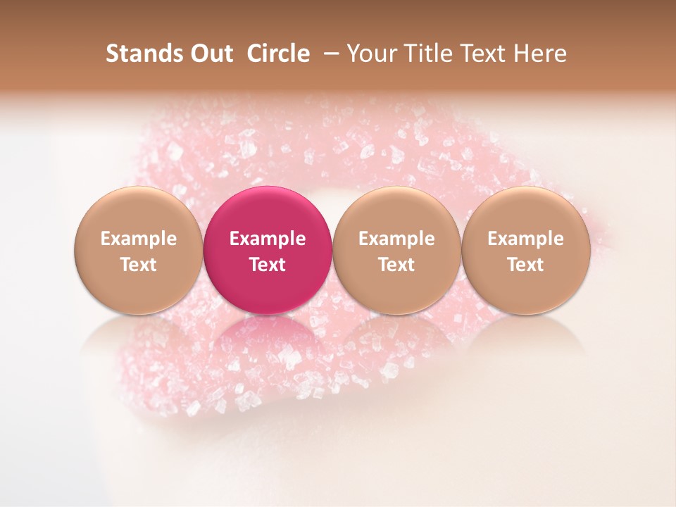Women Happiness Crystals PowerPoint Template