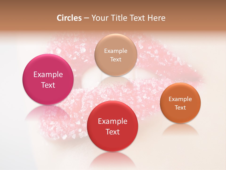 Women Happiness Crystals PowerPoint Template