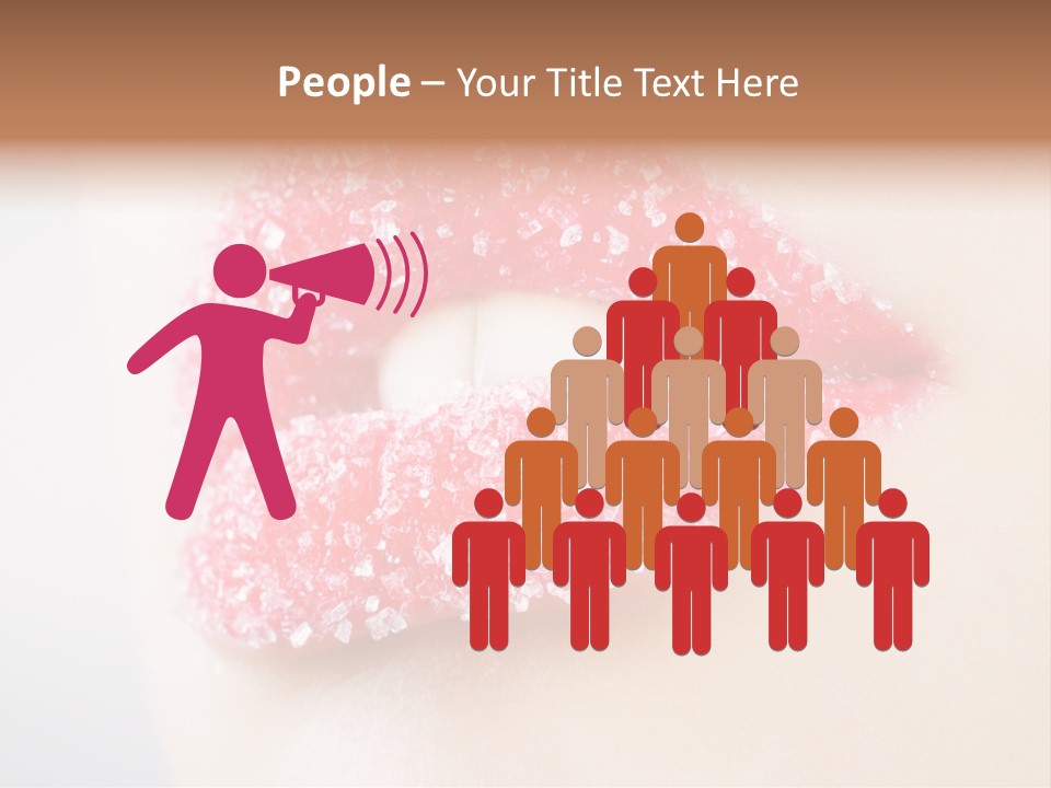 Women Happiness Crystals PowerPoint Template