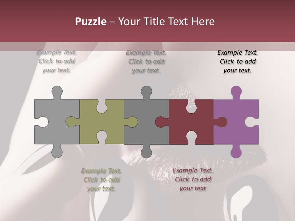 Kiss Sad Erotic PowerPoint Template