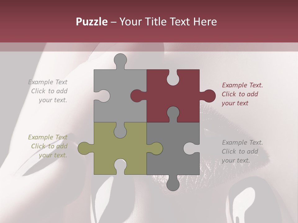 Kiss Sad Erotic PowerPoint Template