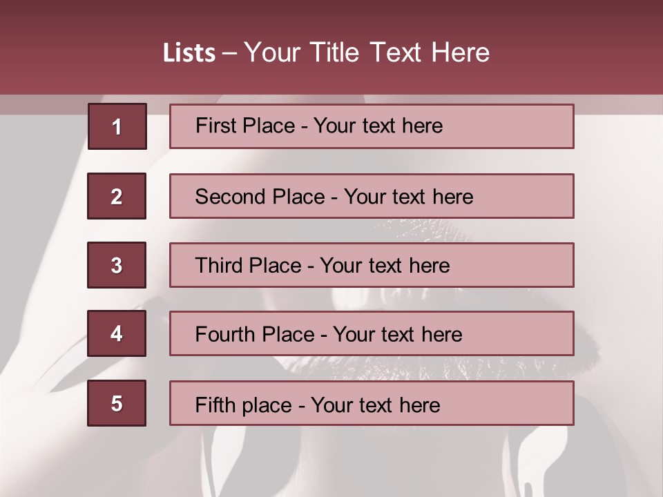 Kiss Sad Erotic PowerPoint Template
