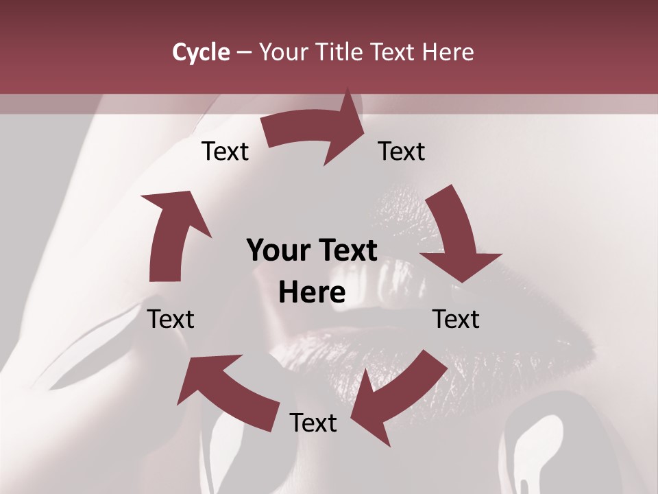 Kiss Sad Erotic PowerPoint Template