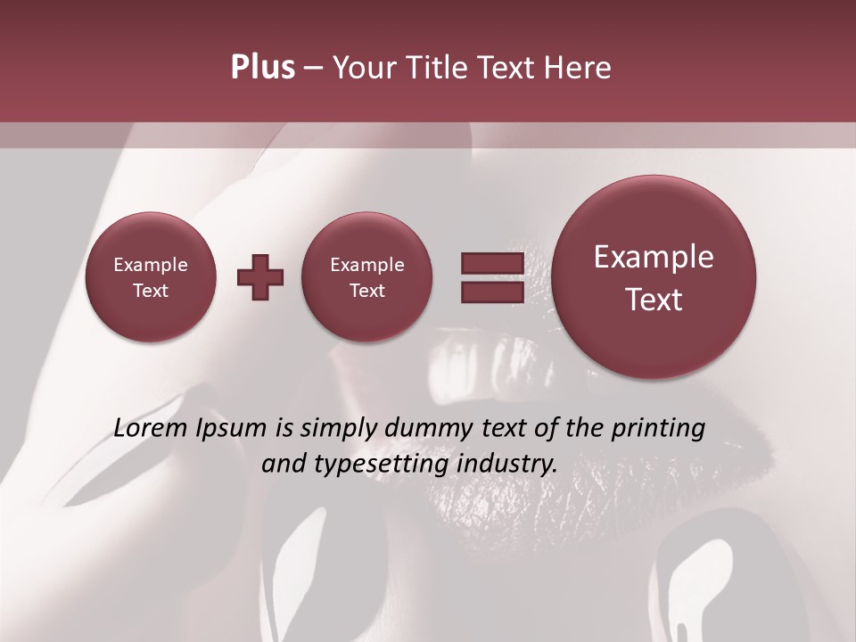 Kiss Sad Erotic PowerPoint Template