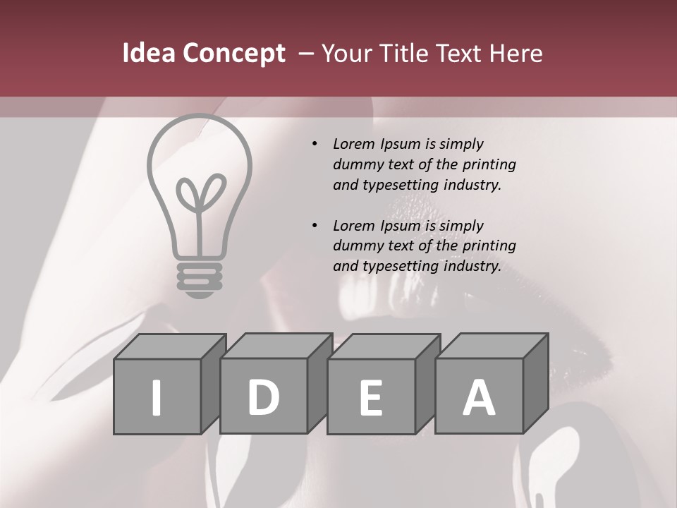 Kiss Sad Erotic PowerPoint Template