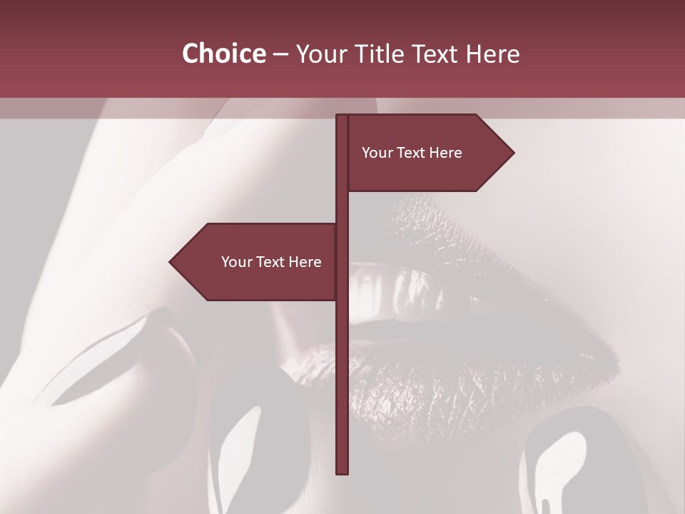 Kiss Sad Erotic PowerPoint Template