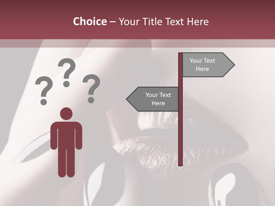 Kiss Sad Erotic PowerPoint Template