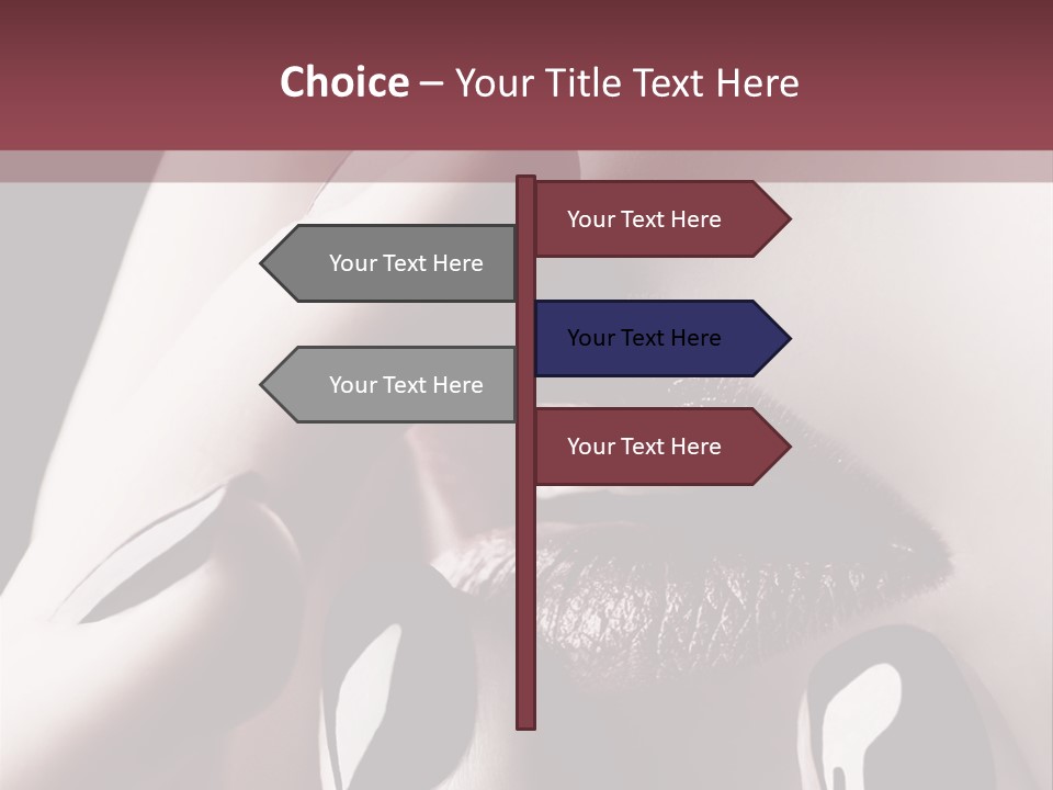 Kiss Sad Erotic PowerPoint Template