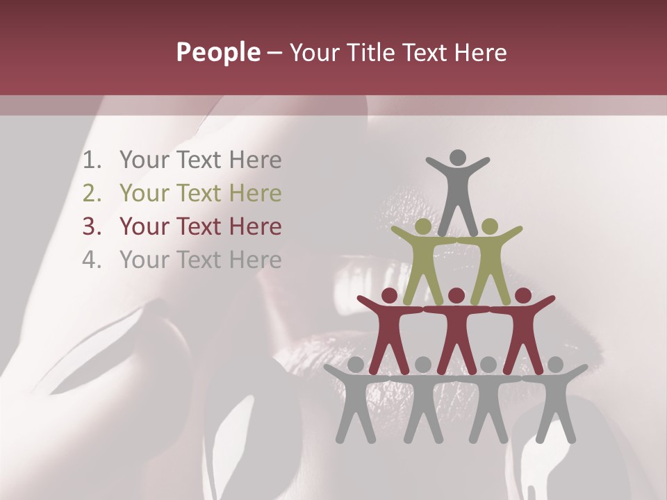 Kiss Sad Erotic PowerPoint Template