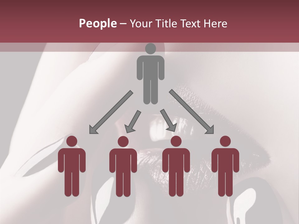 Kiss Sad Erotic PowerPoint Template