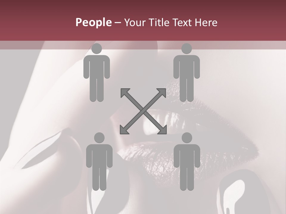Kiss Sad Erotic PowerPoint Template