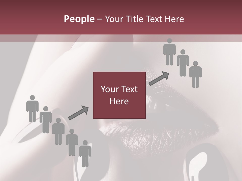 Kiss Sad Erotic PowerPoint Template