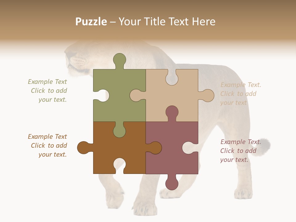 Furry Animal Large PowerPoint Template