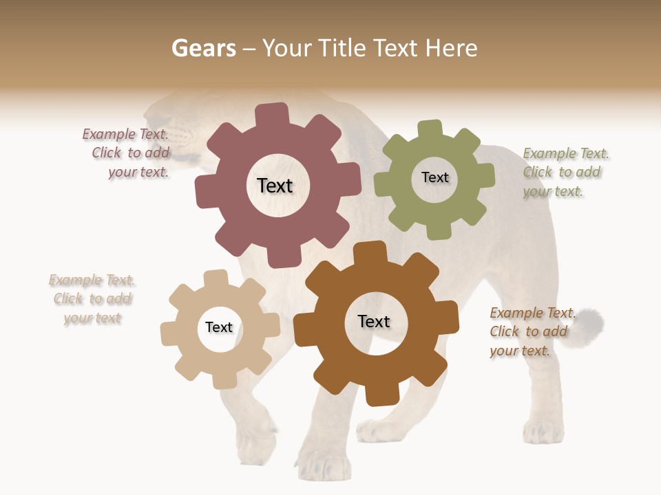 Furry Animal Large PowerPoint Template