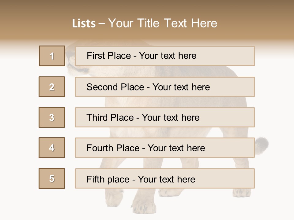 Furry Animal Large PowerPoint Template
