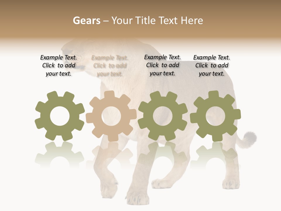 Furry Animal Large PowerPoint Template