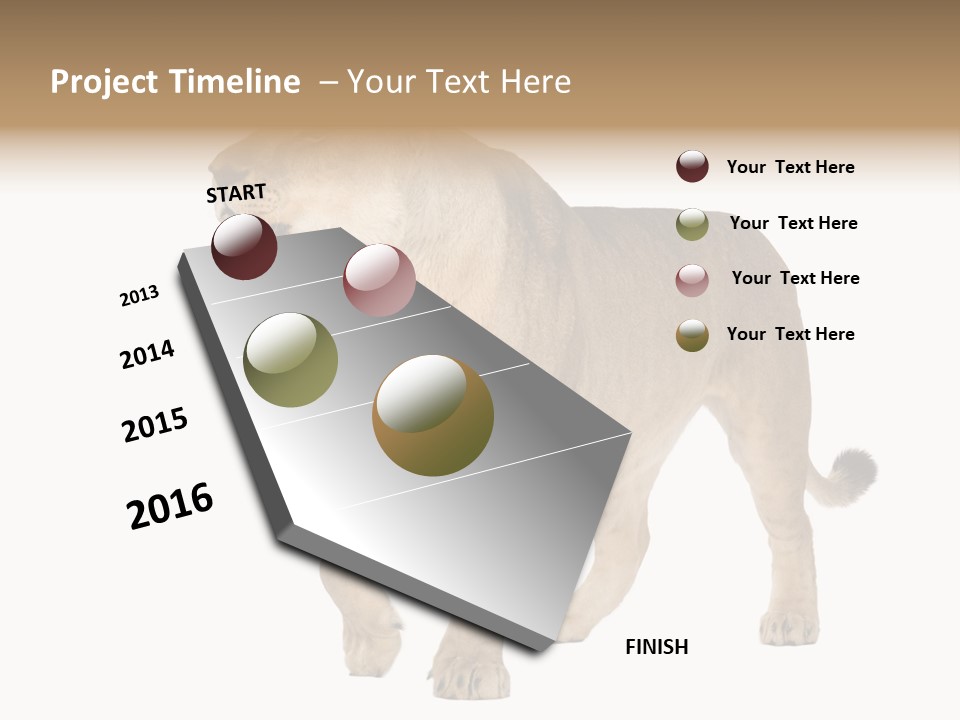 Furry Animal Large PowerPoint Template