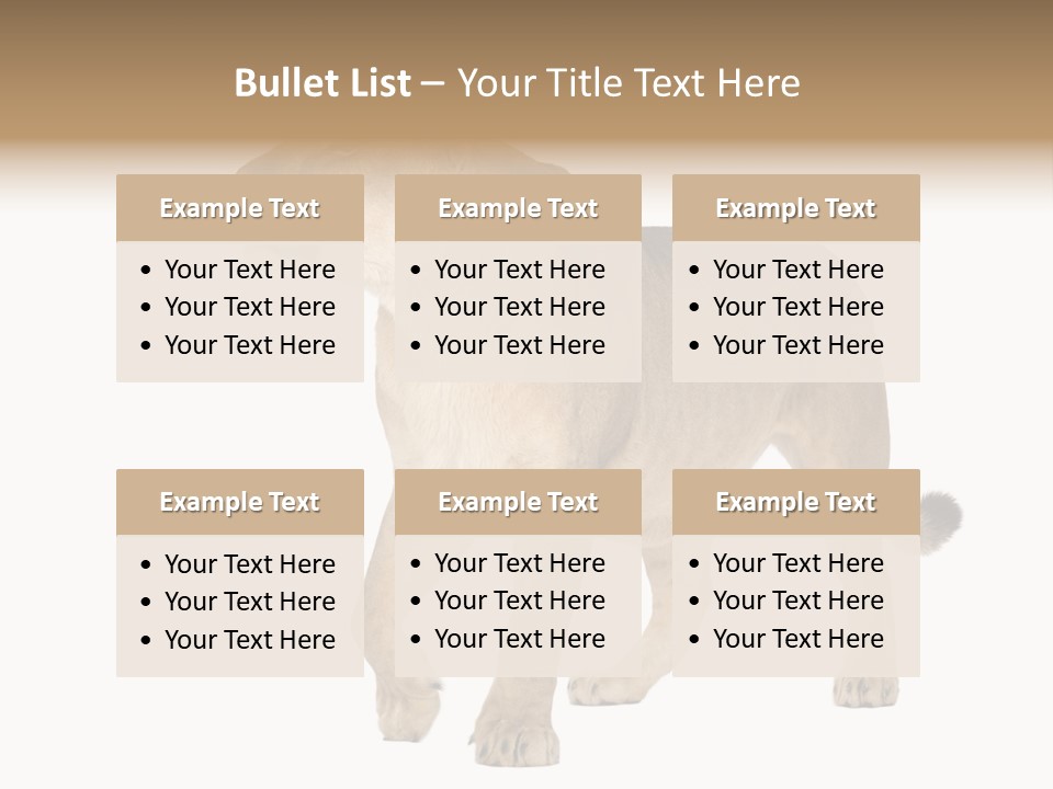 Furry Animal Large PowerPoint Template