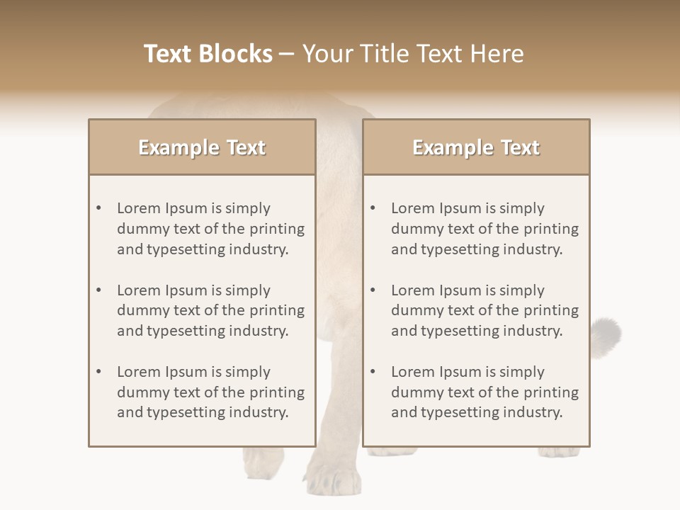 Furry Animal Large PowerPoint Template