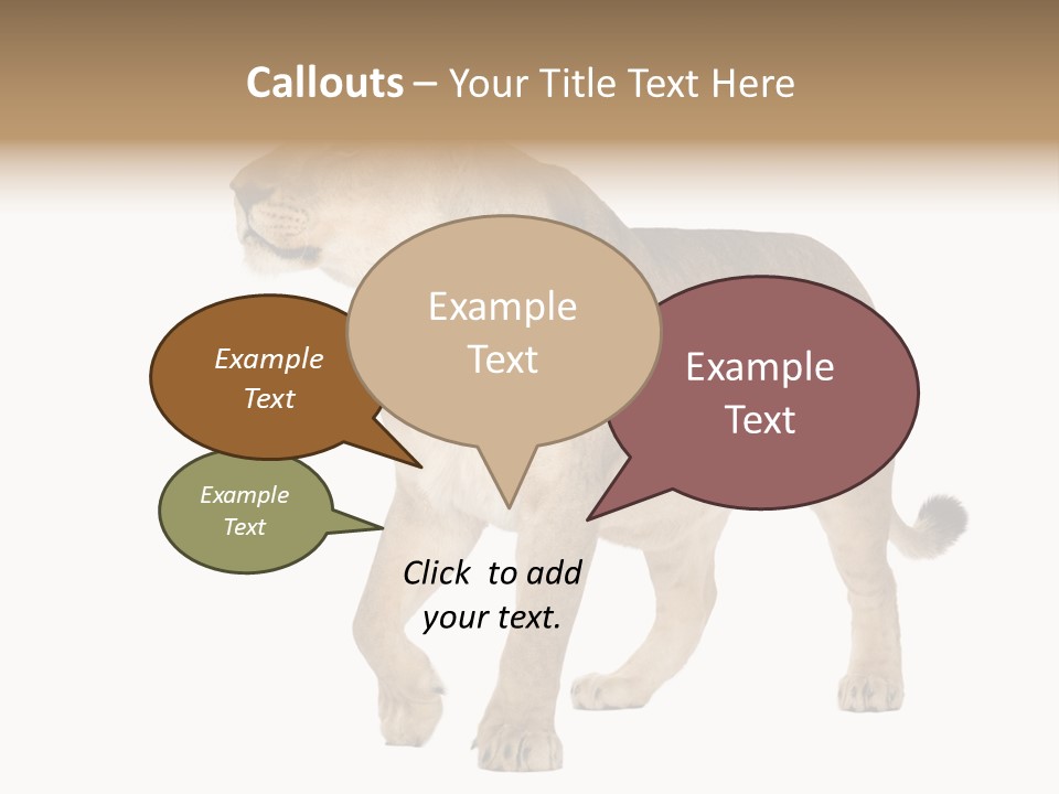 Furry Animal Large PowerPoint Template